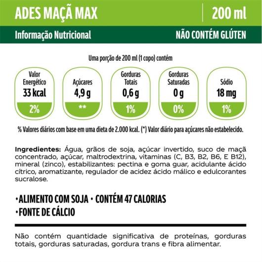 Ades Frutas Sabor Maçã TP 200ML - Imagem em destaque