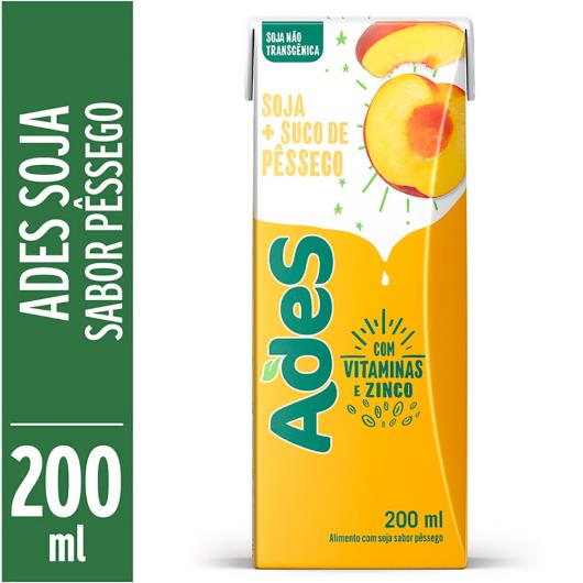 Bebida de soja Ades sabor pêssego 200ml - Imagem em destaque