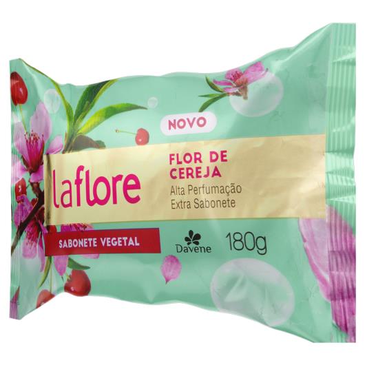 Sabonete em Barra Vegetal Flor de Cereja Davene La Flore Pacote 180g - Imagem em destaque