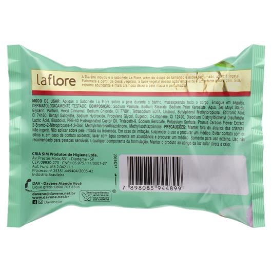 Sabonete em Barra Vegetal Flor de Cereja Davene La Flore Pacote 180g - Imagem em destaque