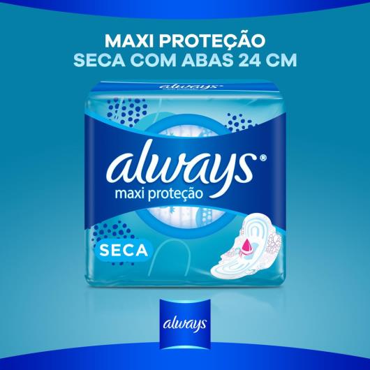 Absorvente Always Maxi proteção Seca com abas 8 Unidades - Imagem em destaque