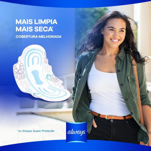 Absorvente Always Maxi proteção Seca com abas 8 Unidades - Imagem em destaque