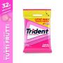 Chiclete Trident tutti-frutti bag com 4 unidades 32g