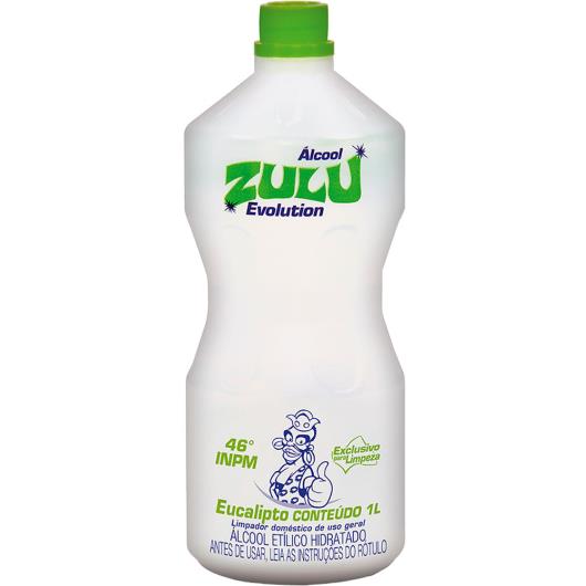 ÁLCOOL ZULU EVOLUTION EUCALIPTO 46°INPM 1L - Imagem em destaque