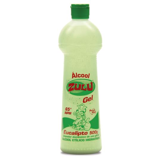 ÁLCOOL ZULU GEL EUCALIPTO 65°INPM 500ML - Imagem em destaque