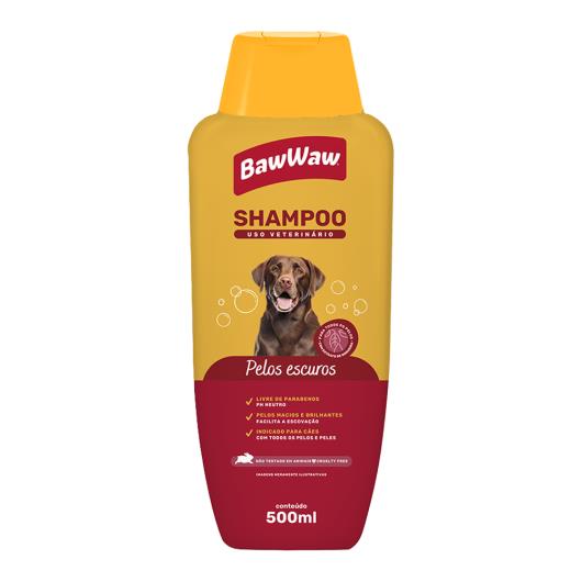 Shampoo Baw Waw Pelos Escuros 500ml - Imagem em destaque