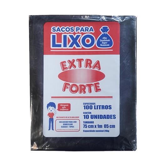 Saco de Lixo Extra Forte 100l 10 Unidades - Imagem em destaque