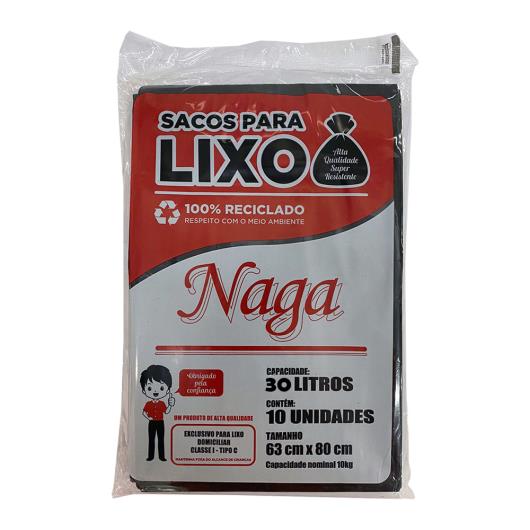 Saco de Lixo Naga 30 Litros 10 Unidades - Imagem em destaque