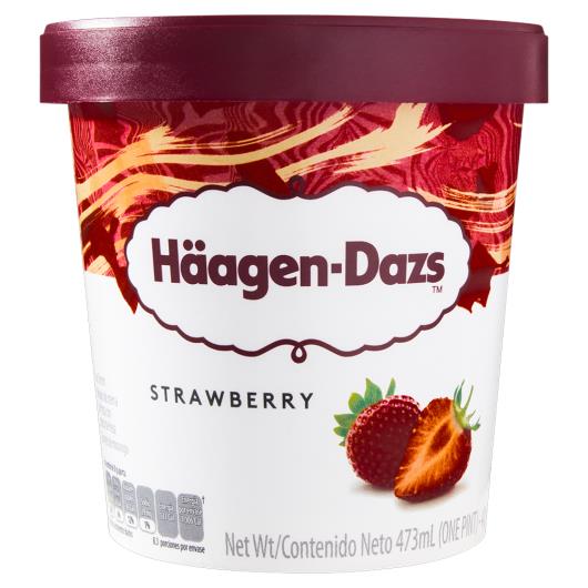 Sorvete sabor morango Haagen-Dazs 473ml - Imagem em destaque