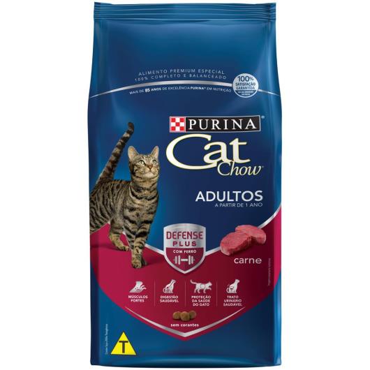 Ração para gatos Cat Chow adulto delícia de carne 1kg - Imagem em destaque