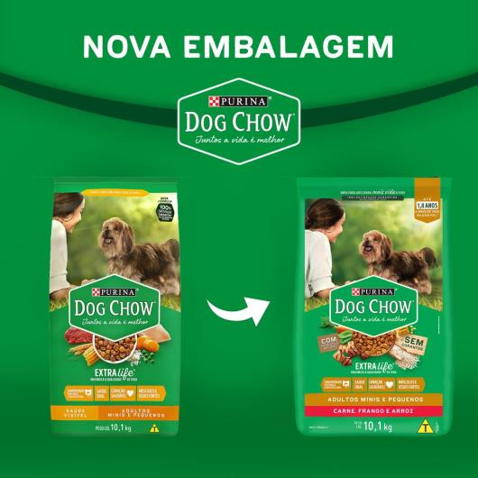 Ração para cães Dog Chow adulto raças pequenas 10,1kg - Imagem em destaque