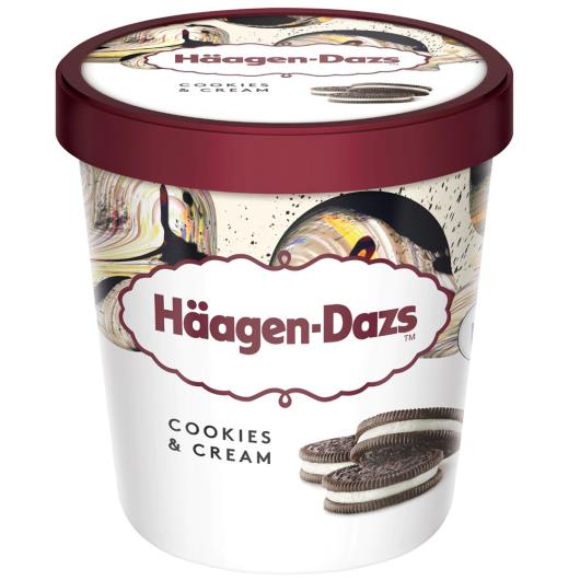 Sorvete Häagen-Dazs Baunilha com Cookies 473ml - Imagem em destaque