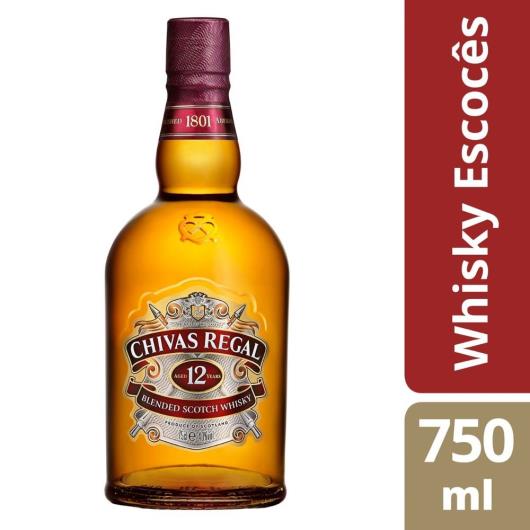 Whisky Chivas Regal 12 anos Escocês 750 ml - Imagem em destaque