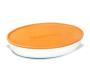 Assadeira Marinex Prática oval com tampa