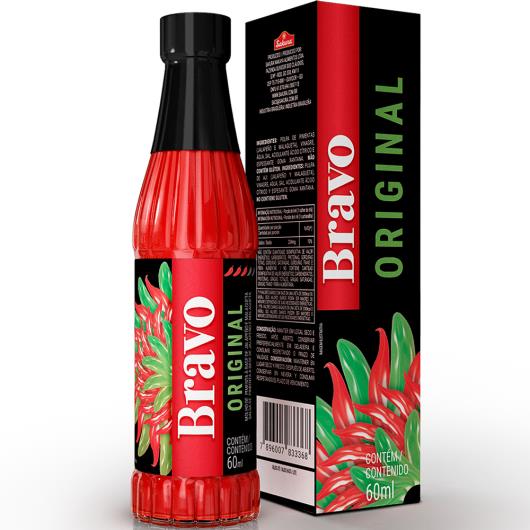 Molho de pimenta Bravo Original 60ml - Imagem em destaque