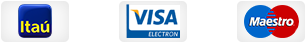 Bandeiras Itaú, Visa Electron e Maestro